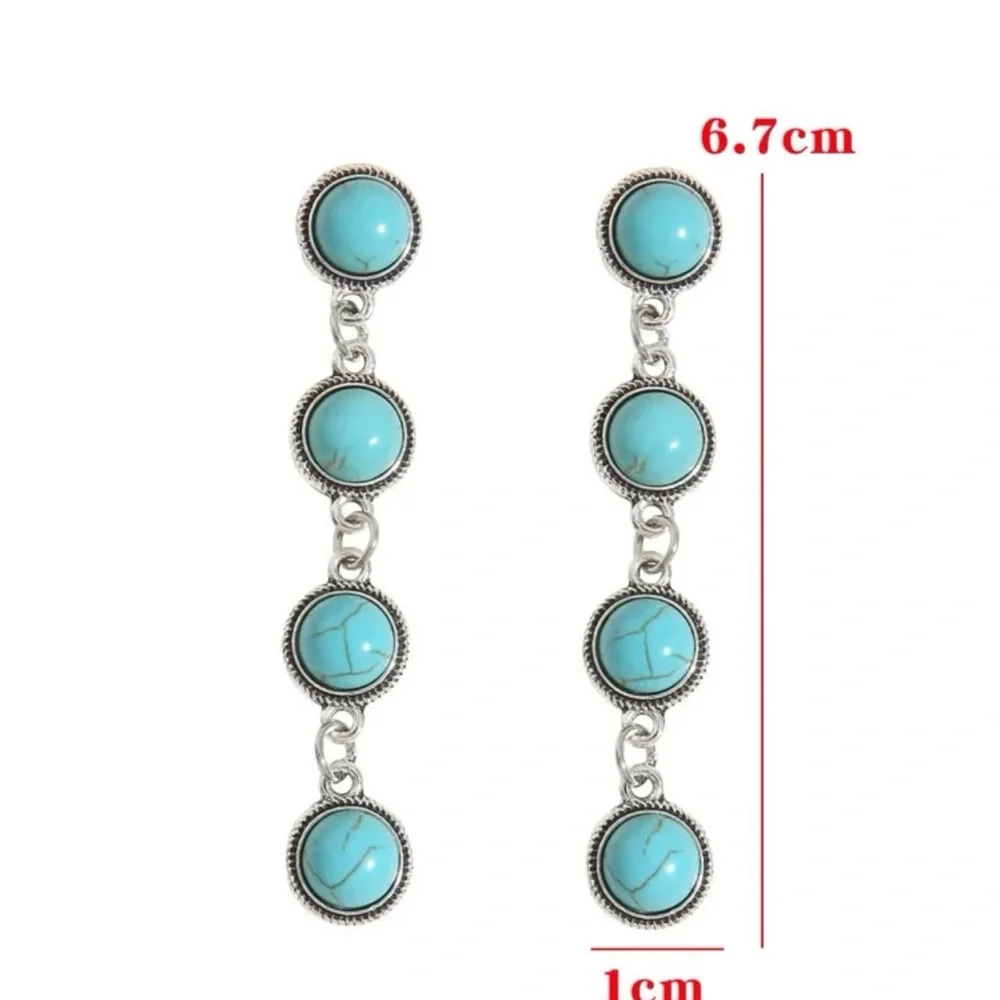 VINTAGE DROP EARRINGS - Picture 3 of 7